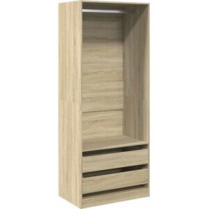 vidaXL Sonoma Oak Wardrobe - Durable Storage Cabinet vidaXL Sonoma Oak Wardrobe - Durable Storage Cabinet