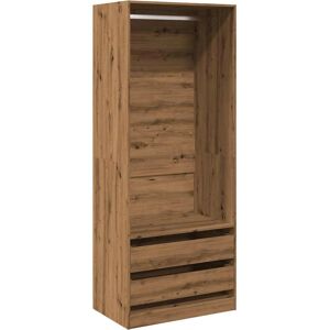 vidaXL Wardrobe Artisan Oak - Engineered Wood Storage Closet vidaXL Wardrobe Artisan Oak - Engineered Wood Storage Closet