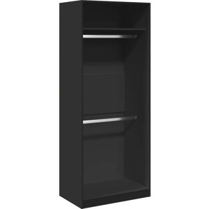 vidaXL Wardrobe Black 80x50x200 cm - Wardrobe vidaXL Wardrobe Black 80x50x200 cm - Wardrobe