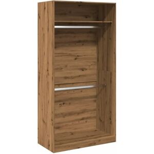 vidaXL Oak Wardrobe - 100x50x200 cm - Clothing Storage vidaXL Oak Wardrobe - 100x50x200 cm - Clothing Storage