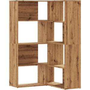 vidaXL Corner Bookcase 4-Tier - Corner Storage Cabinet - Engineered Wood vidaXL Corner Bookcase 4-Tier - Corner Storage Cabinet - Engineered Wood