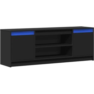 vidaXL Black TV Cabinet 180x34x50cm with LED TV Stand - TV Unit vidaXL Black TV Cabinet 180x34x50cm with LED TV Stand - TV Unit