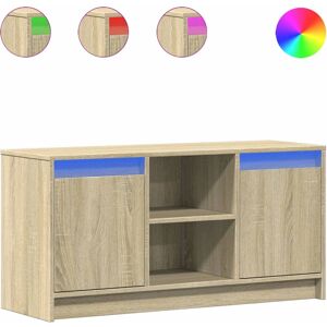 vidaXL TV Cabinet with LED Sonoma Oak - TV Cabinet vidaXL TV Cabinet with LED Sonoma Oak - TV Cabinet