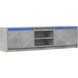 vidaXL TV Cabinet with LED Grey 180x34x50 cm - TV Unit vidaXL TV Cabinet with LED Grey 180x34x50 cm - TV Unit