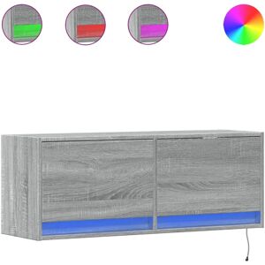 vidaXL 3307952 Dulap TV pe perete cu LED în gri Sonoma vidaXL 3307952 Dulap TV pe perete cu LED în gri Sonoma