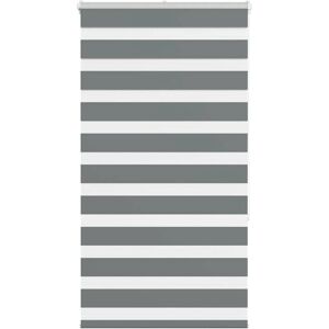 vidaXL Zebra Roller Blind - 75x150 cm - Polyester - Dark Gray - Privacy & Sunblock vidaXL Zebra Roller Blind - 75x150 cm - Polyester - Dark Gray - Privacy & Sunblock