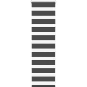 VidaXL Zebra Blind Dark Grey - 50x100 cm, Fabric Width 40.9 cm - Product Type VidaXL Zebra Blind Dark Grey - 50x100 cm, Fabric Width 40.9 cm - Product Type