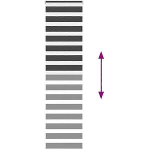 VidaXL Zebra Roller Blind - 65x230 cm - Black VidaXL Zebra Roller Blind - 65x230 cm - Black