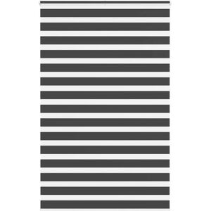 vidaXL Zebra Roller Blind - 145x230 cm - Black - Roller Blind vidaXL Zebra Roller Blind - 145x230 cm - Black - Roller Blind