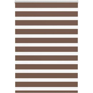 vidaXL Zebra Roller Blind Brown - 100x150 cm - Privacy & Style vidaXL Zebra Roller Blind Brown - 100x150 cm - Privacy & Style