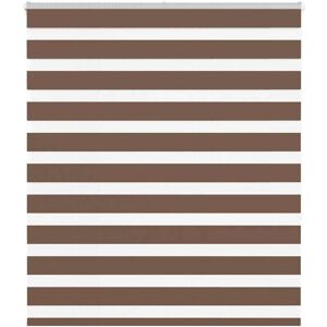 vidaXL Zebra roller blind - Polyester Brown - 120x150 cm vidaXL Zebra roller blind - Polyester Brown - 120x150 cm
