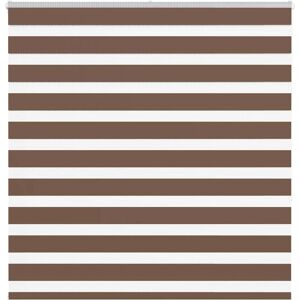 VidaXL Zebra roller blind - Braune - 145x150 cm - Durable, Adjustable, Modern VidaXL Zebra roller blind - Braune - 145x150 cm - Durable, Adjustable, Modern