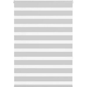 VidaXL Zebra Blinds - Polyester Gray - 100x150 cm - Window Blinds VidaXL Zebra Blinds - Polyester Gray - 100x150 cm - Window Blinds