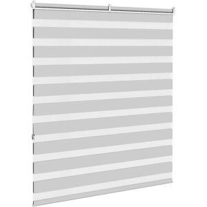 VidaXL Zebra Roller Blinds Light Gray 130x150 cm VidaXL Zebra Roller Blinds Light Gray 130x150 cm