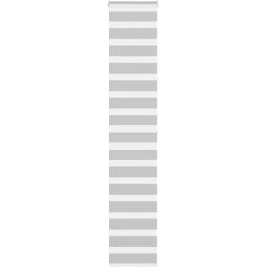 vidaXL Zebra Blind - 45x200 cm Fabric - Light Grey - Product Type vidaXL Zebra Blind - 45x200 cm Fabric - Light Grey - Product Type