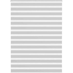 VidaXL Zebra Roller Blind - Light Gray - 160x200cm - Polyester VidaXL Zebra Roller Blind - Light Gray - 160x200cm - Polyester