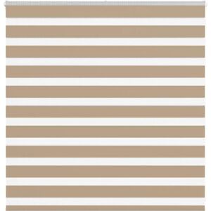 VidaXL Zebra Blinds - 140x100 cm Polyester Braun - Window Blinds VidaXL Zebra Blinds - 140x100 cm Polyester Braun - Window Blinds