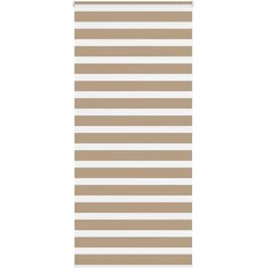 vidaXL Zebra Roller Blind 100x200cm Polyester Brown - Window Blind vidaXL Zebra Roller Blind 100x200cm Polyester Brown - Window Blind