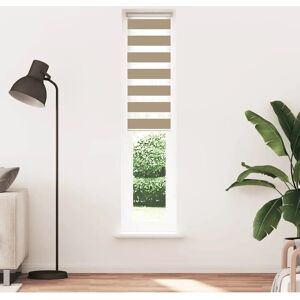 vidaXL Voile zébré - 50x230 cm - Tissu, Polyester, Gris foncé - Publicité vidaXL Voile zébré - 50x230 cm - Tissu, Polyester, Gris foncé - Publicité