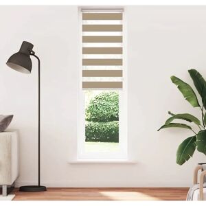 vidaXL Zebra Blinds - 65x230 cm, Sand Brown, Polyester vidaXL Zebra Blinds - 65x230 cm, Sand Brown, Polyester