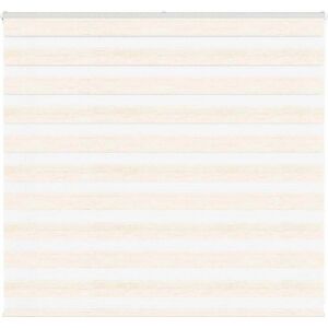 vidaXL Zebra roller blind - 160x100cm, Polyester, Beige - Zebra roller blind vidaXL Zebra roller blind - 160x100cm, Polyester, Beige - Zebra roller blind