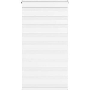 VidaXL Zebra Roller Blind - White - 85x150 cm - Durable Polyester VidaXL Zebra Roller Blind - White - 85x150 cm - Durable Polyester