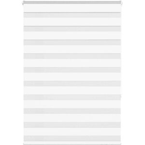 VidaXL Zebra roller blind 100x150 cm polyester white - Window Covering VidaXL Zebra roller blind 100x150 cm polyester white - Window Covering