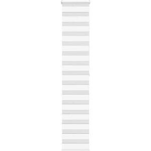 Store Cebra vidaXL - 50x200 cm Tissu, Blanc, Gris foncé - Publicité Store Cebra vidaXL - 50x200 cm Tissu, Blanc, Gris foncé - Publicité