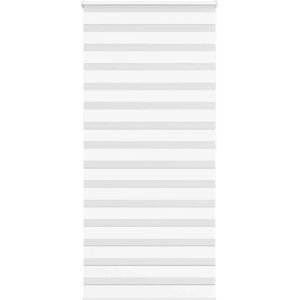 vidaXL Zebra Roller Blind - 115x200cm - White - Durable Polyester - Modern Design vidaXL Zebra Roller Blind - 115x200cm - White - Durable Polyester - Modern Design