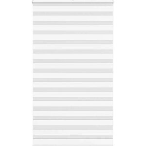 vidaXL Zebra Roller Blind - White - Durability & Privacy vidaXL Zebra Roller Blind - White - Durability & Privacy