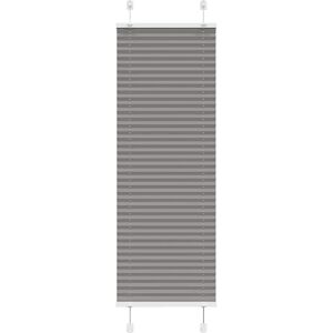 vidaXL Anthracite Pleated Blind 45x150 cm Fabric Width - Pleated Blind vidaXL Anthracite Pleated Blind 45x150 cm Fabric Width - Pleated Blind