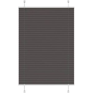 vidaXL Pleated Blind - 100 x 100 cm - Polyester, Black vidaXL Pleated Blind - 100 x 100 cm - Polyester, Black