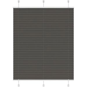 vidaXL 110x150cm Black Pleated Blind - Window Covering vidaXL 110x150cm Black Pleated Blind - Window Covering