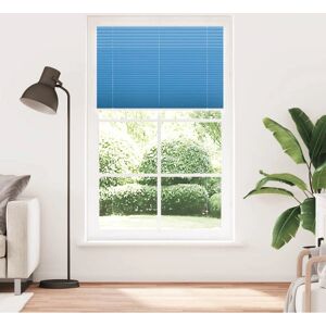 vidaXL Blue Pleated Blind 115x200cm Polyester Privacy - Window Blinds vidaXL Blue Pleated Blind 115x200cm Polyester Privacy - Window Blinds