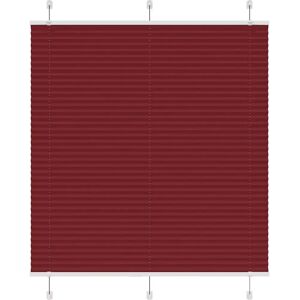 vidaXL Bordeaux Red 115x150cm Pleated Blind - Privacy & Light Control vidaXL Bordeaux Red 115x150cm Pleated Blind - Privacy & Light Control