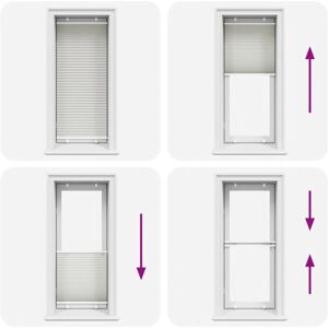 vidaXL Pleated Blind - 60x100 cm - Fabric Width vidaXL Pleated Blind - 60x100 cm - Fabric Width