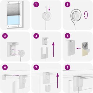 vidaXL Polyester Pleated Blind - 95 x 200 cm - Modern Privacy vidaXL Polyester Pleated Blind - 95 x 200 cm - Modern Privacy