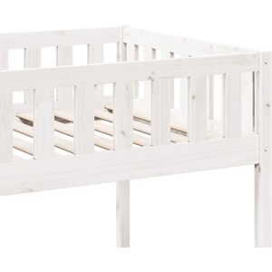 VidaXL Kids Bed White 80x200cm - Kids Bed - Solid Wood - White - Bedroom VidaXL Kids Bed White 80x200cm - Kids Bed - Solid Wood - White - Bedroom