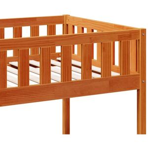 vidaXL Kids Bed Brown Wood - Kids Bed - Solid Wood - 80x200cm vidaXL Kids Bed Brown Wood - Kids Bed - Solid Wood - 80x200cm