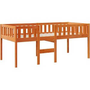 vidaXL Kids Bed Brown Wood - Kids Bed - Solid Pine vidaXL Kids Bed Brown Wood - Kids Bed - Solid Pine