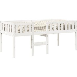 vidaXL Kids Bed White - Solid Pinewood Frame - Support & Safety - 90x190cm vidaXL Kids Bed White - Solid Pinewood Frame - Support & Safety - 90x190cm