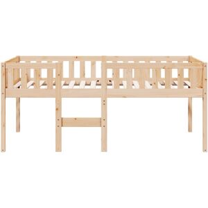 vidaXL Kids Bed - Natural Pine Wood - 75x190 cm - Kids Bedroom Furniture vidaXL Kids Bed - Natural Pine Wood - 75x190 cm - Kids Bedroom Furniture