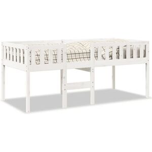 vidaXL Kids Bed White - 75x190cm - Childrens Wooden Frame vidaXL Kids Bed White - 75x190cm - Childrens Wooden Frame