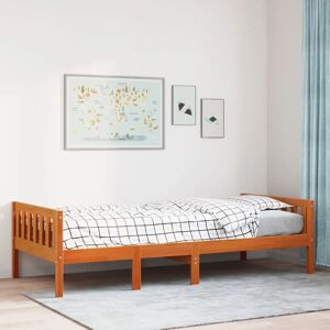vidaXL Kids Bed - Brown Pine - 80x200cm - Kids Bed vidaXL Kids Bed - Brown Pine - 80x200cm - Kids Bed