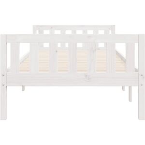 vidaXL Kids Bed White Solid Pinewood - Kids Bed vidaXL Kids Bed White Solid Pinewood - Kids Bed