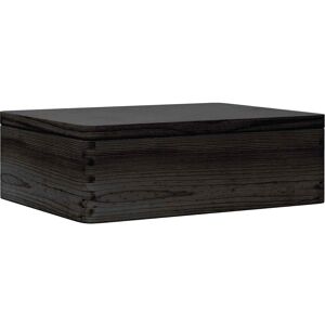 vidaXL Black Wooden Storage Box 40x30x13cm - Storage Box vidaXL Black Wooden Storage Box 40x30x13cm - Storage Box