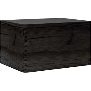 vidaXL Black Wooden Storage Box 40x30x23 cm - Storage Box vidaXL Black Wooden Storage Box 40x30x23 cm - Storage Box