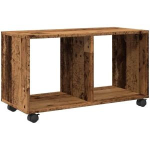 vidaXL Rolling Cabinet Old Wood 72x33x42.5 cm - Storage Furniture vidaXL Rolling Cabinet Old Wood 72x33x42.5 cm - Storage Furniture