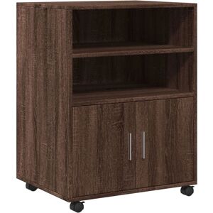 vidaXL Brown Oak Storage Cabinet - 60x48x81 cm - Storage Cabinet vidaXL Brown Oak Storage Cabinet - 60x48x81 cm - Storage Cabinet