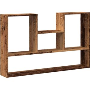 vidaXL Old Wood Wall Shelf - Wall Shelf Engineered Wood vidaXL Old Wood Wall Shelf - Wall Shelf Engineered Wood